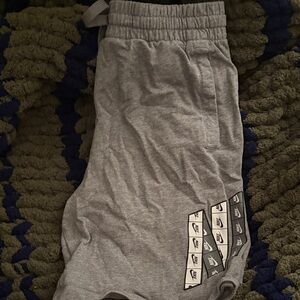 Nike Kids Gray Logo Athletic Shorts